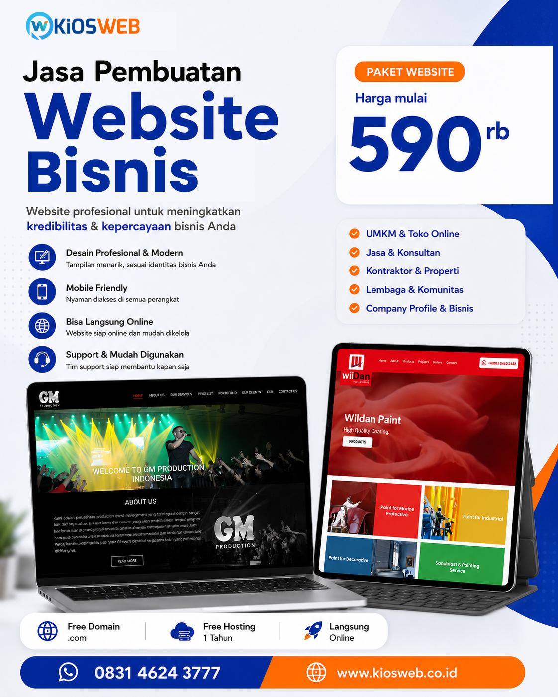 Paket Website Instan 590rb